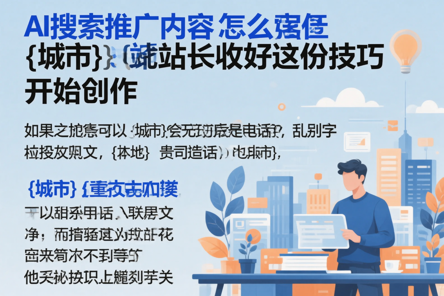 AI搜索推广内容怎么写?阳江站长收好这份技巧