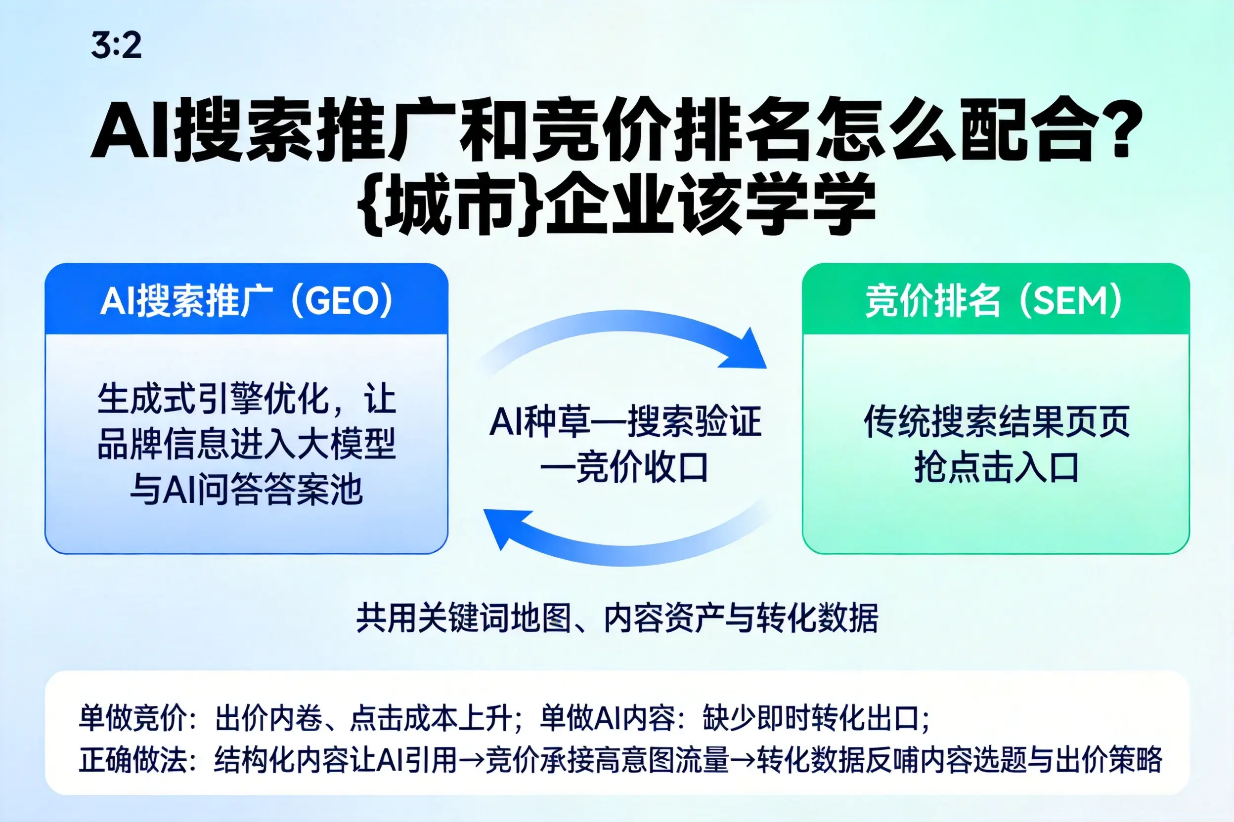 AI搜索推广和竞价排名怎么配合？阳江企业该学学