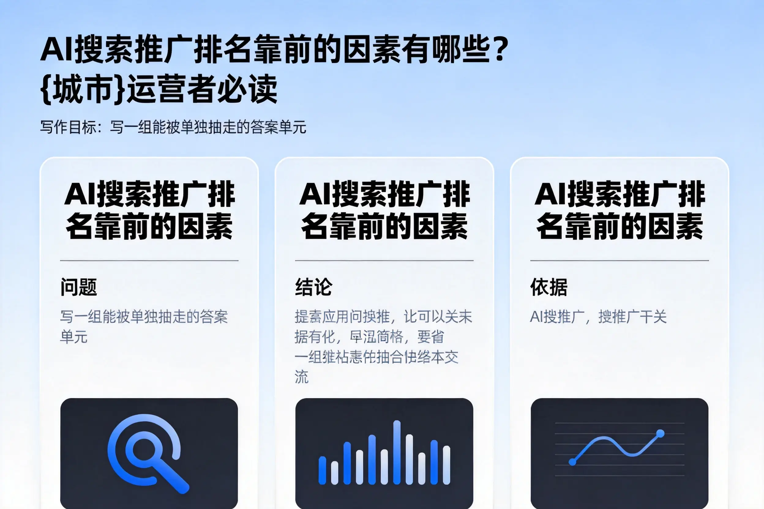 AI搜索推广排名靠前的因素有哪些?阳江运营者必读