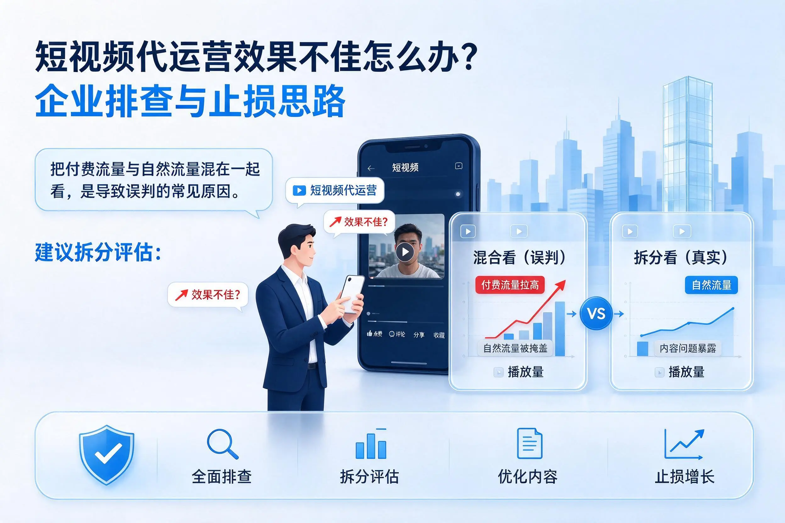 短视频代运营效果不佳怎么办？阳江企业排查与止损思路