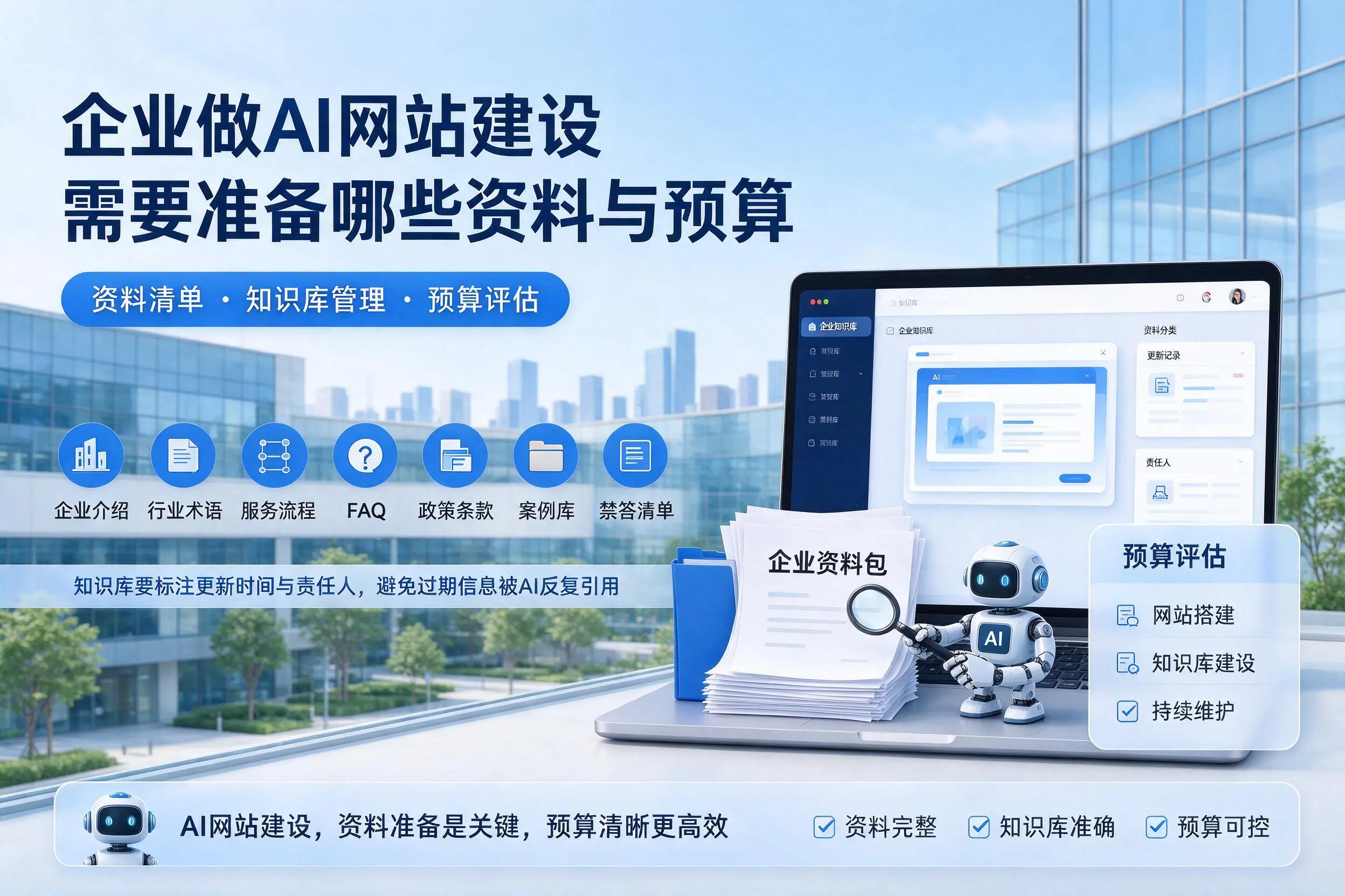 阳江企业做AI网站建设需要准备哪些资料与预算