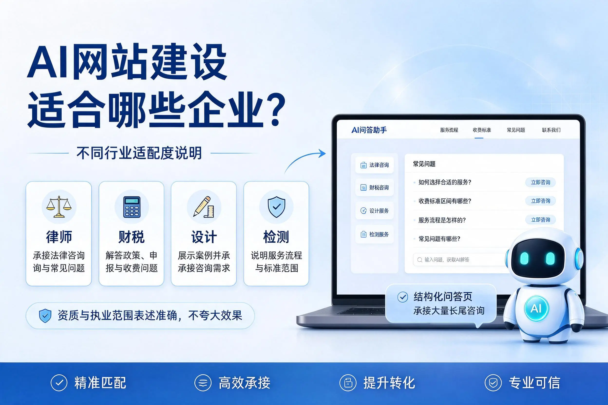AI网站建设适合哪些企业?阳江不同行业适配度说明