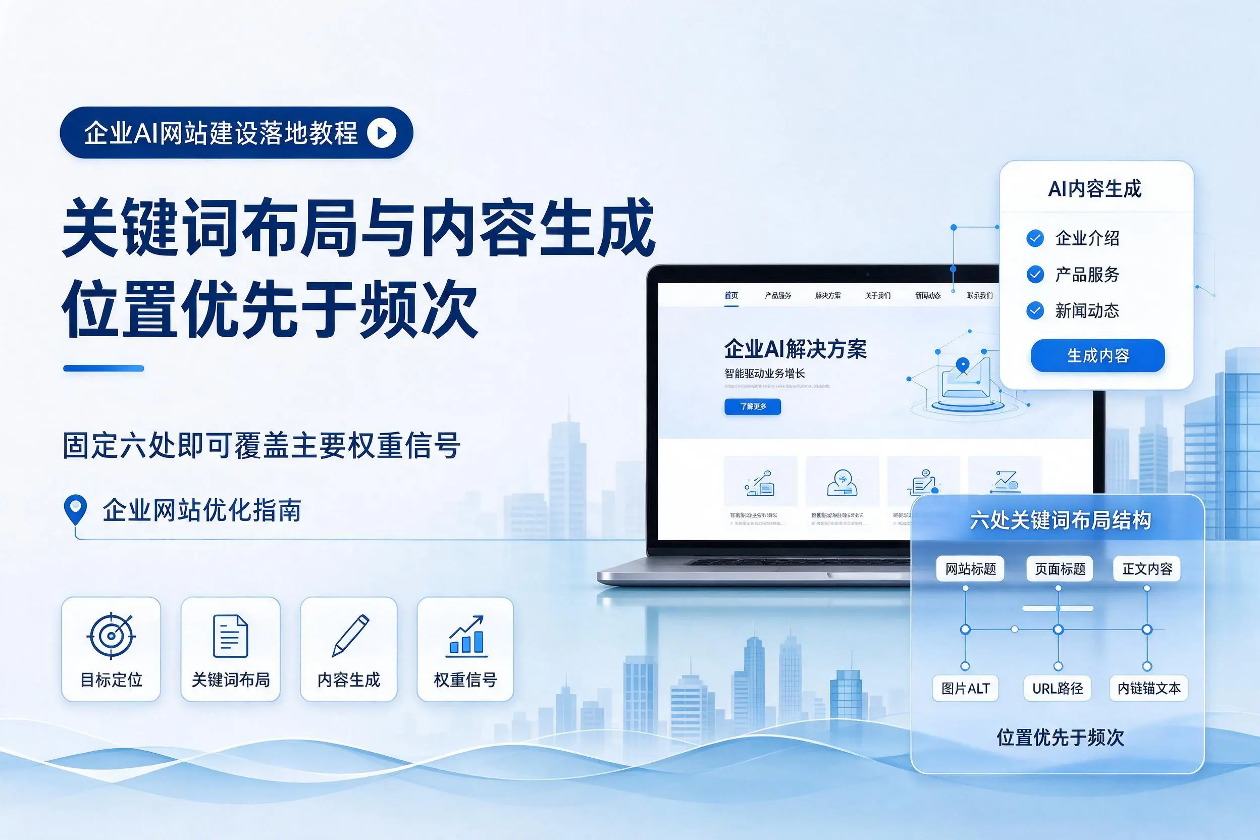 阳江企业AI网站建设落地教程:关键词布局与内容生成
